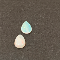 6 x 4mm, 2 Pcs of Mintab Opal pear-cab