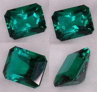 10 x 8mm, Blueish Green Helenite Emerald