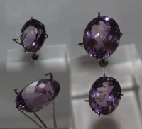12.5 x 10mm, Purple Amethyst Oval