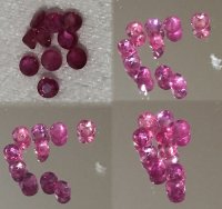 2 mm, 10 PCS Burmese Pink Ruby Round