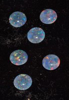 6 mm, Australian Mult Opal Triplet Round Cab