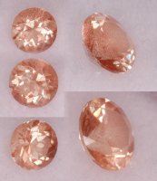 7 mm, Medium Pink Shiller Sunstone Round