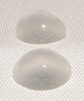8 x 6mm, Clear White Moonstone Oval Cab