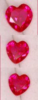 5 mm, Rubies Lab Heart