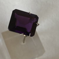 14 x 12mm, Purple Amethyst Lab Emerald