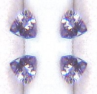 4 mm, Blue Iolite Trillion