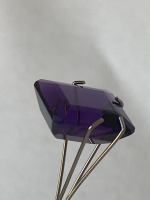 12 x 10mm, Purple Amethyst Lab Emerald