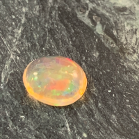 7.25 x 6mm, Mexican Crystal Opal Oval-Cab