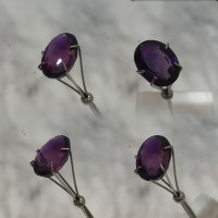 11 x 8mm, Purple Amethyst Oval Cut
