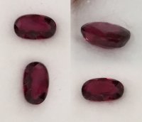 6 x 4mm, Burmese Bright Red Ruby Oval