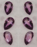 16.25 x 9.75mm, Med Purple Amethyst Pear