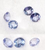 3.5 mm, Blue Tanzanite Round