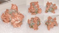 22.77 x 24.86mm, Copper Pink Native Copper Specimens