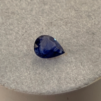 5.25 x 4mm, Deep Blue Sapphire Pear