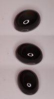 16x12mm, Black Obsidian Rainbow-oval-cab