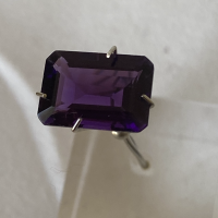 13.75 x 9.75mm, Purple Amethyst Lab Emerald