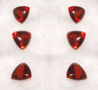 6.25 mm, Cab / Factd Red Garnet Trillion Ca