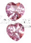 6 mm, Pink Sapphire Lab Heart
