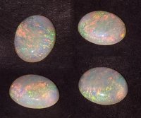 11 x 9mm, Ripoint Mult Color Opal Oval Cab