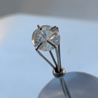 6 mm,1.16 CT White Sapphire-round