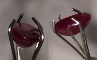 6 x 4mm, Burmese Red Ruby With An Oval Cut