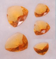 6.5 mm, Mexican Orange Opal Trillion
