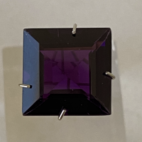 14 Mm, Purple Amethyst Lab Square