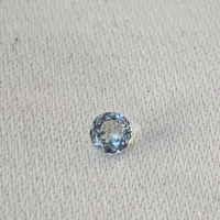 3.5 mm, Blue Aquamarine-Round