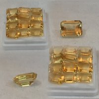 8 x 6mm, Clean Yellow Citrine Emerald cut