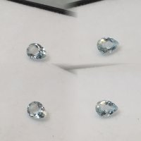 7 x 5mm, Lite Aquamarine Pear Shaped