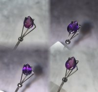 7 x 5mm, Purple Amethyst Pear Shaped