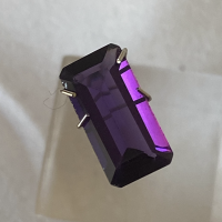 14.5 x 7.5mm, Purple Amethyst Lab Emerald