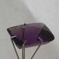 14 x 10mm, Purple Amethyst Lab Emerald Checkboard