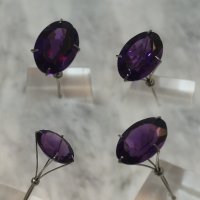 14 x 10mm, Purple Amethyst Oval