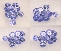 3.5 mm,Thai Blue Sapphire-Round / Diamond Cut
