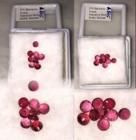 3 mm, Burmese Red Ruby Round