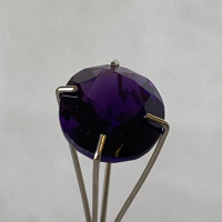 11 x 9mm, Purple Amethyst-Lab Oval Cut