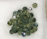 2.25 mm,Thia Green Sapphire-Round