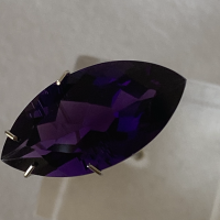 22 x 11mm, Purple Amethyst Lab Marquis
