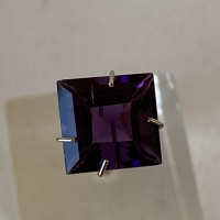 10 Mm, Light Purple Amethyst Lab Square