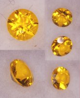 3 mm, Yellow Helenite Round