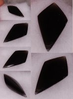 19x9mm, Black Obsidian Rainbow-freeForm
