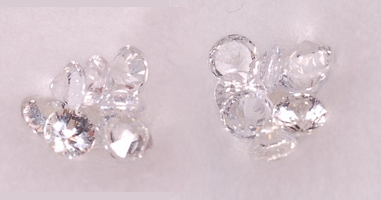 3.5 mm, White Sapphire-round