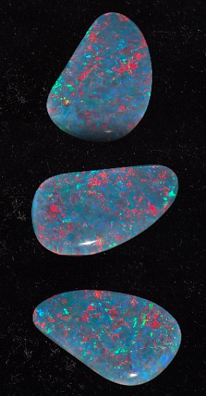 28x18mm,Australian Mult Opal-Triplet-FreeForm-cab