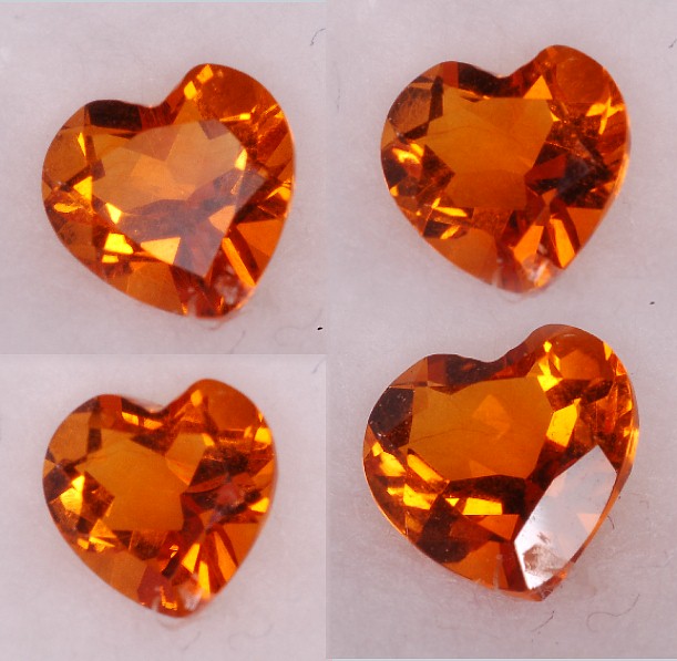 6 mm, Madeira Citrine-heart