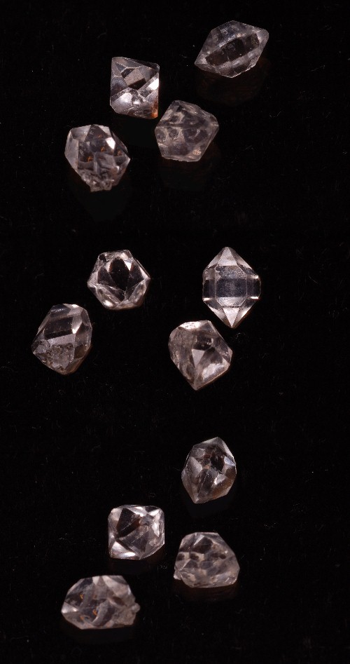 4.5x6.1x3.7mm, clear Herkimer diamond-Specimens