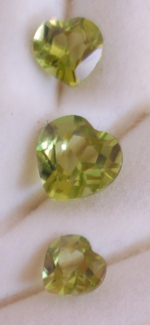 6 mm, Peridot-heart