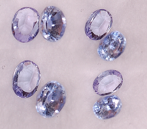 4.25x3.75mm,1 pair of Blue Sapphire-oval