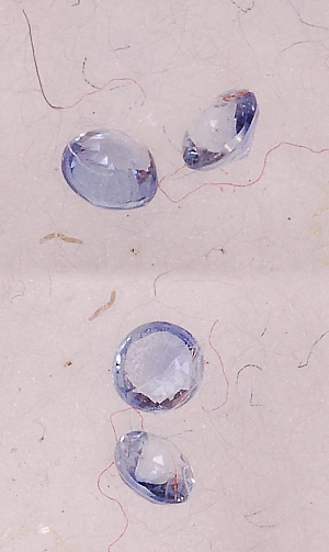 1.5 mm,2 pcs lite Blue Sapphire-round