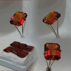 10 x 8mm, Cinnamon Citrine emerald [9262]